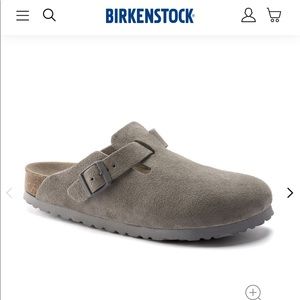 Birkenstock Boston Soft Footbed Stone Coin Size W6